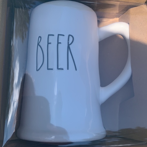 New Rae Dunn White BEER & SUDS Ceramic Beer Steins - Picture 3 of 5